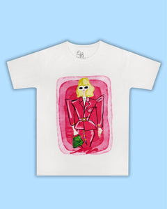 Drama Queen T-ShirtUnique Style,Barbie Look,100% Cotton Fabric,Comfortable T-Shirt,Versatile Fashion,Jeans and Skirt Pairing,Modern Boss Lady,Dubai-Based Fashion,Doppelganger Design,Daily Wear,Stylish Attire,Statement Tee,UAE Fashion,Contemporary Design,Trendy Outfit,Fashion Forward,Chic and Comfortable,Women's Fashion,Exclusive Label
