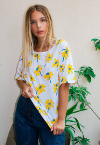 sunflower tee, t-shirt, cotton, oversized